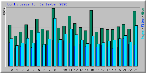 Hourly usage for September 2026