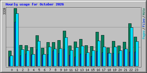 Hourly usage for October 2026